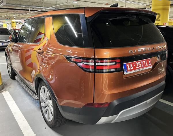 Belgium temporary license plate spotted in Bratislava, Slovakia. Photo taken on 01.03.2026.