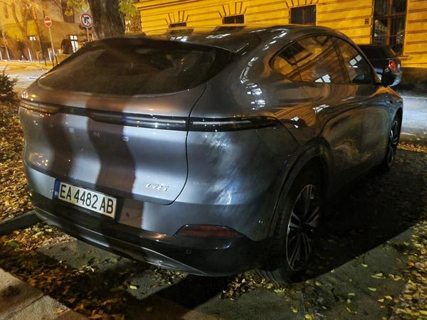 Bulgaria spotted in Bratislava, Slovakia. EA = Electric cars. Photo taken on 19.11.2025.