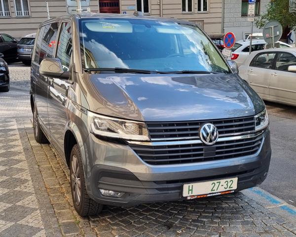 Hradec Králové Region, Czech Republic dealer plate seen in Prague, Czech Republic. Photo taken on 05.07.2025.