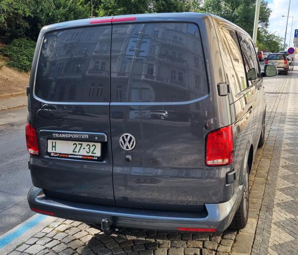 Hradec Králové Region, Czech Republic dealer plate seen in Prague, Czech Republic. Photo taken on 05.07.2025.