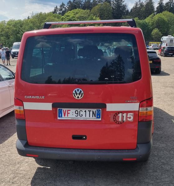 Vigili del Fuoco (firefighter's plate), Italy spotted at the Nürburgring, Germany. TN = Trento. Photo taken on 02.05.2025.