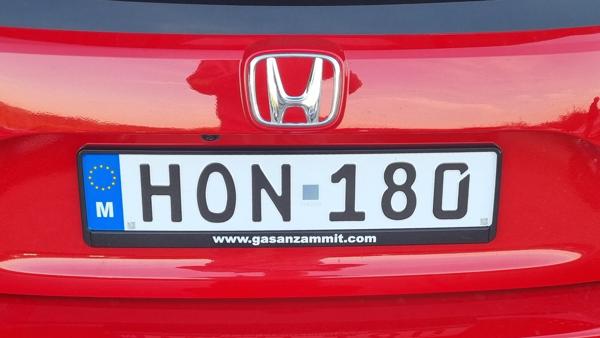 My first Malta spotted at the Nürburgring, Germany. Photo taken on 01.10.2025. I wouldn't expect that. Close-up photo of the rear plate.