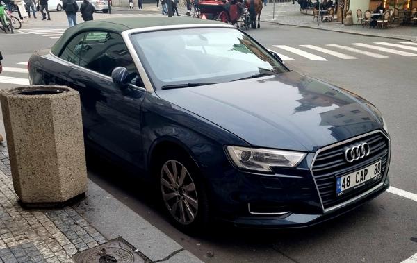 Turkey spotted in Prague, Czech Republic. 48 = Muğla. Photo taken on 15.11.2025.