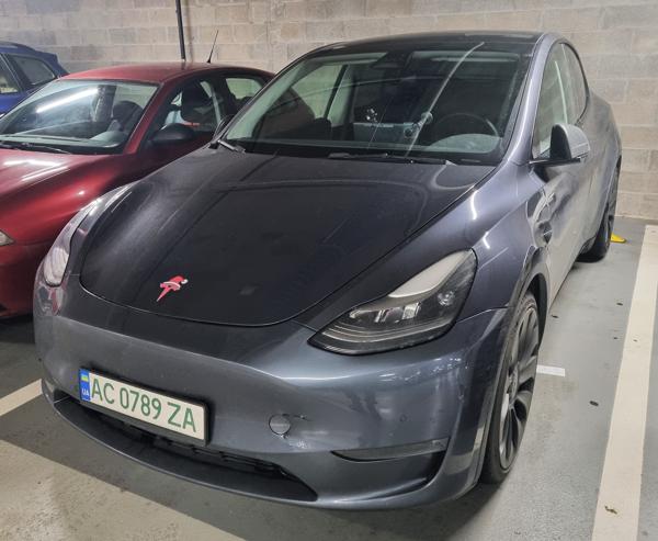 Ukraine spotted in Bratislava, Slovakia. AC = Volyn Oblast. Z = Eletric vehicle. Photo taken on 23.12.2025.