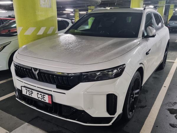 Czech Republic export plate spotted in Bratislava, Slovakia. S = Central Bohemian Region. Photo taken on 23.12.2025. Chinese spec Voyah Free.